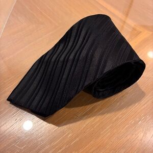 Wore once, City of London, Silk Necktie, Black